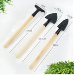 Wooden Mini Balcony Gardening Tool Set