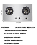 Magic Stainless Steel Liftable Double Gas Stove