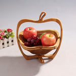 Foldable All-Natural Wooden Fruit Bowl