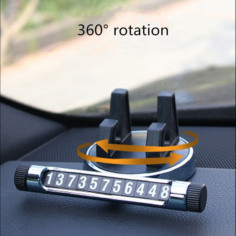 360° Rotating Luminous Number Display Phone Holder