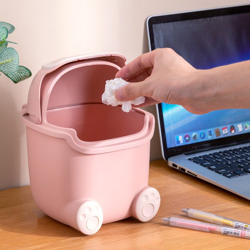 Lazy Penguin Office Mini Trash Can - Image 3