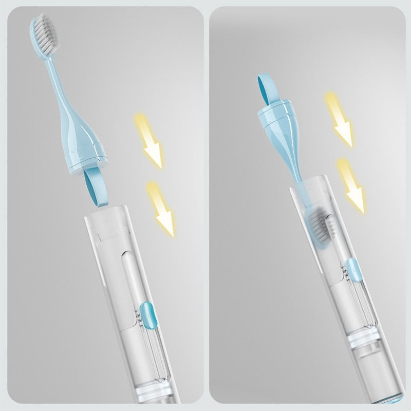 2in1 Portable Folding Travel Toothbrush Kit - Image 3