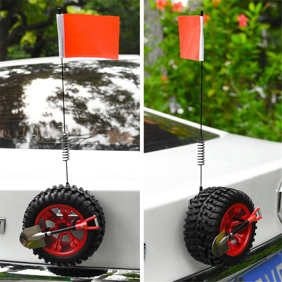 3D Mini Car Sticky Tire Decor - Image 0