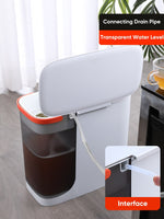 Double Storage Liquid Separator Trash Can