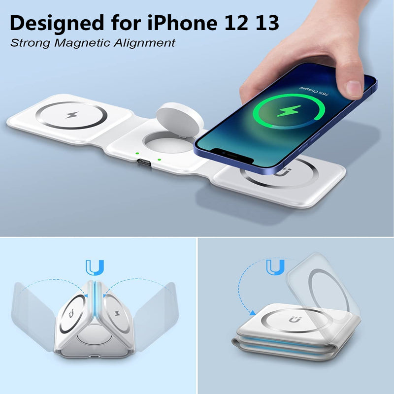 3in1 Foldable Wireless Charging Pad