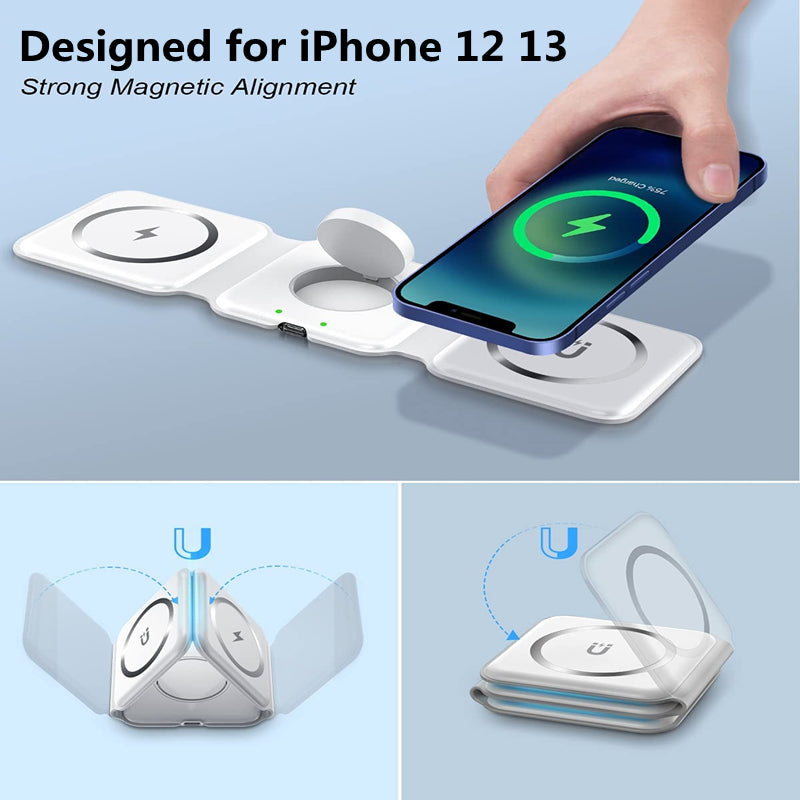 3in1 Foldable Wireless Charging Pad - Image 3