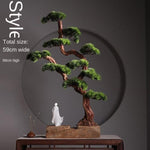 Chinese Zen Root Carving Landscape Home Decor