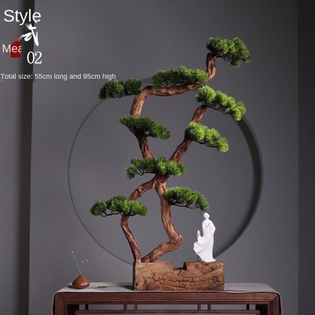 Chinese Zen Root Carving Landscape Home Decor - Image 4