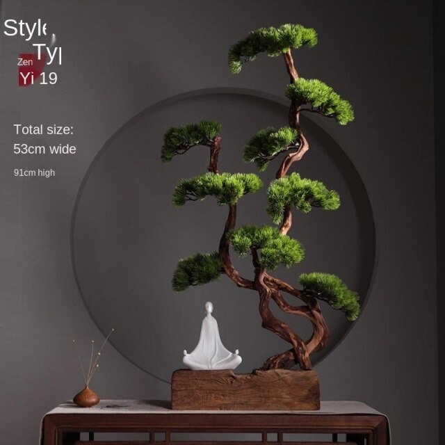 Chinese Zen Root Carving Landscape Home Decor - Image 10