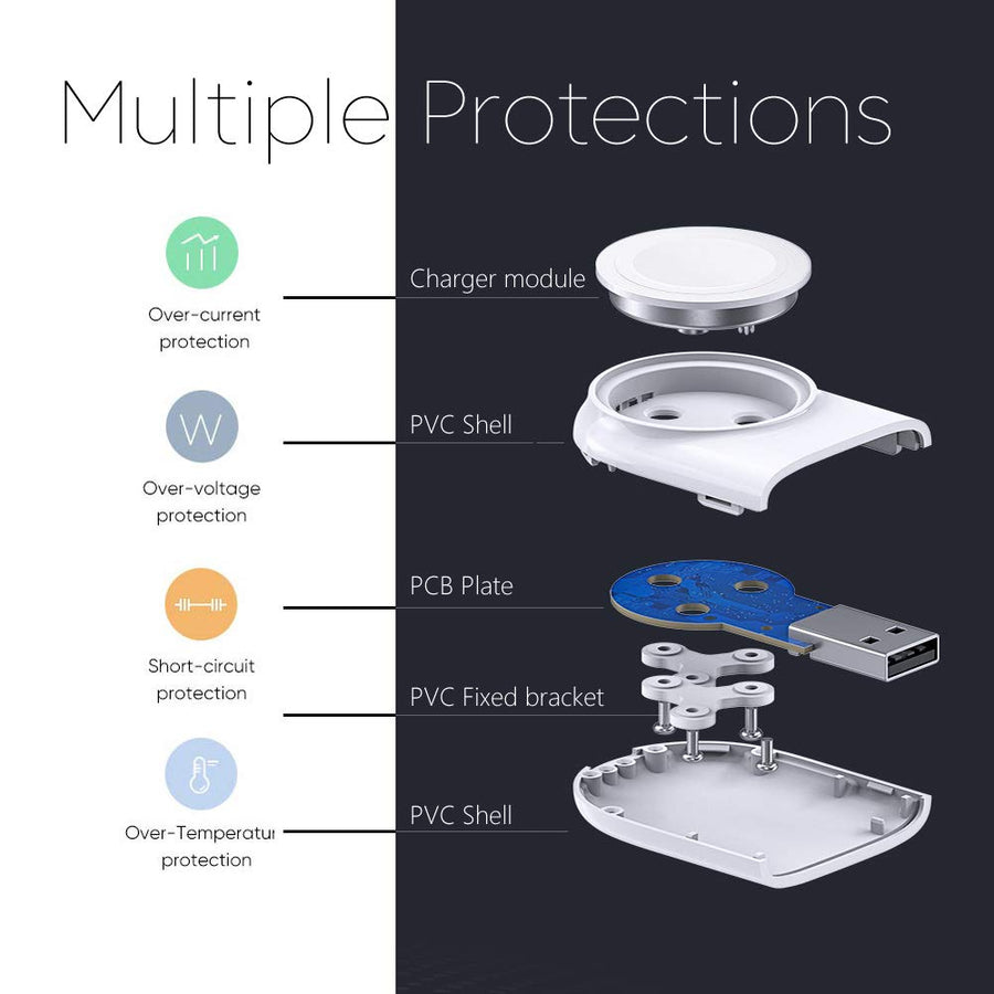 USB Apple Watch Wireless Charger Dock - Image 7