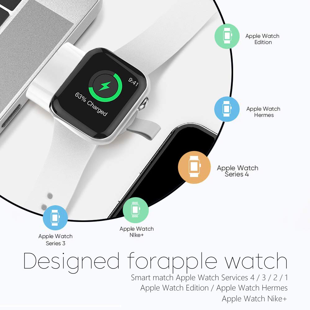 USB Apple Watch Wireless Charger Dock - Image 6