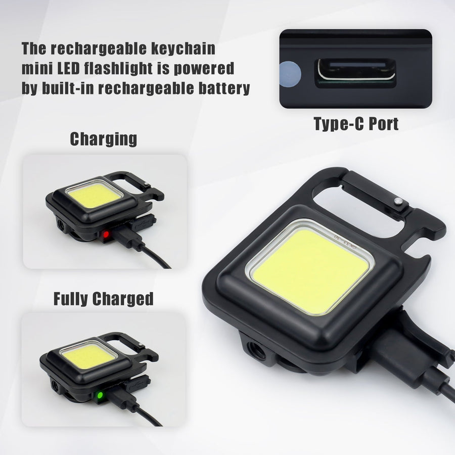 Mini Magnetic Pocket Keychain Flashlight - Image 2