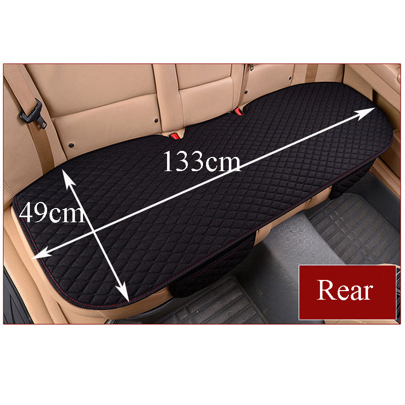 Linen Fabric Four Seasons Breathable Car Seat Cover - Image 14