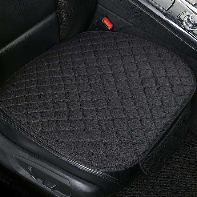 Linen Fabric Four Seasons Breathable Car Seat Cover - Image 22