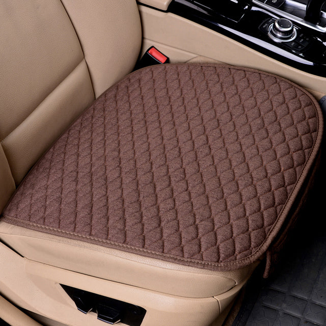 Linen Fabric Four Seasons Breathable Car Seat Cover - Image 21