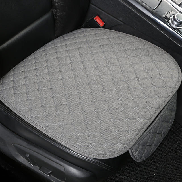 Linen Fabric Four Seasons Breathable Car Seat Cover - Image 7