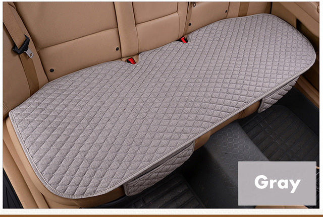 Linen Fabric Four Seasons Breathable Car Seat Cover - Image 6