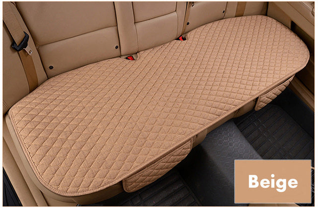 Linen Fabric Four Seasons Breathable Car Seat Cover - Image 25