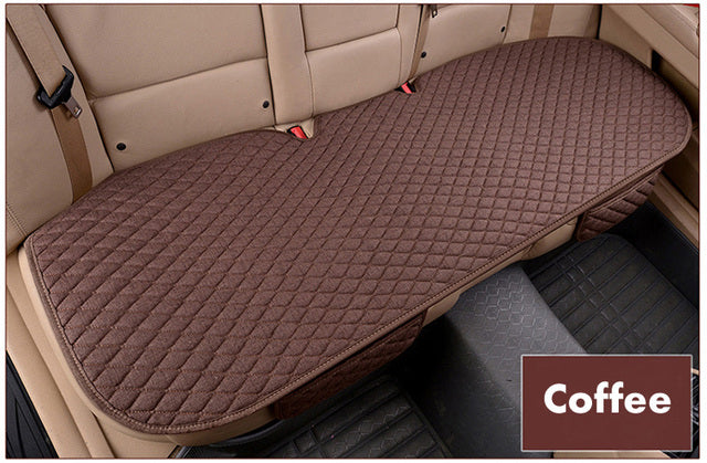 Linen Fabric Four Seasons Breathable Car Seat Cover - Image 12