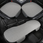 Linen Fabric Four Seasons Breathable Car Seat Cover