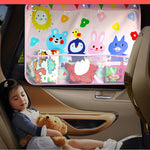 Universal Retractable Car Kids Sunshade Organizer