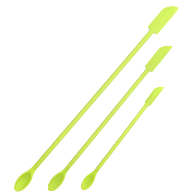 Flexible Long Handle Bottle Scraper Spoon Set