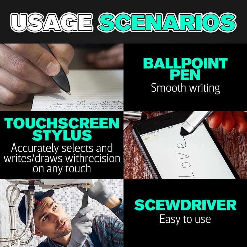 Multi-Tool Phone Holder Mini Screwdriver Pen - Image 4