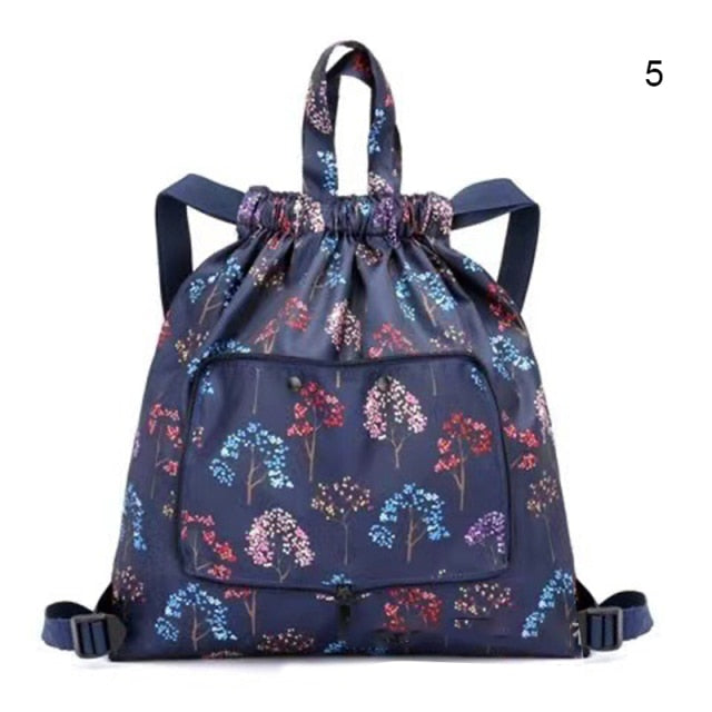 Foldable Large Capacity Flower Travel Backpack - Image 8