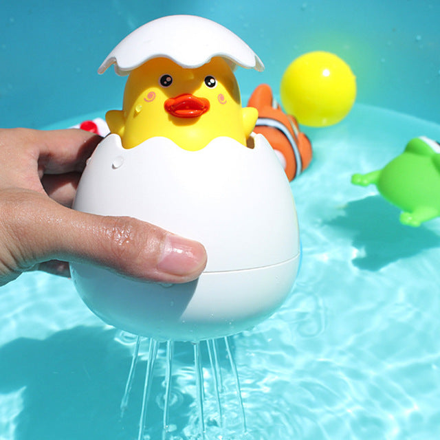 Water Sprinkler Egg Shape Baby Bath Toy - Image 0