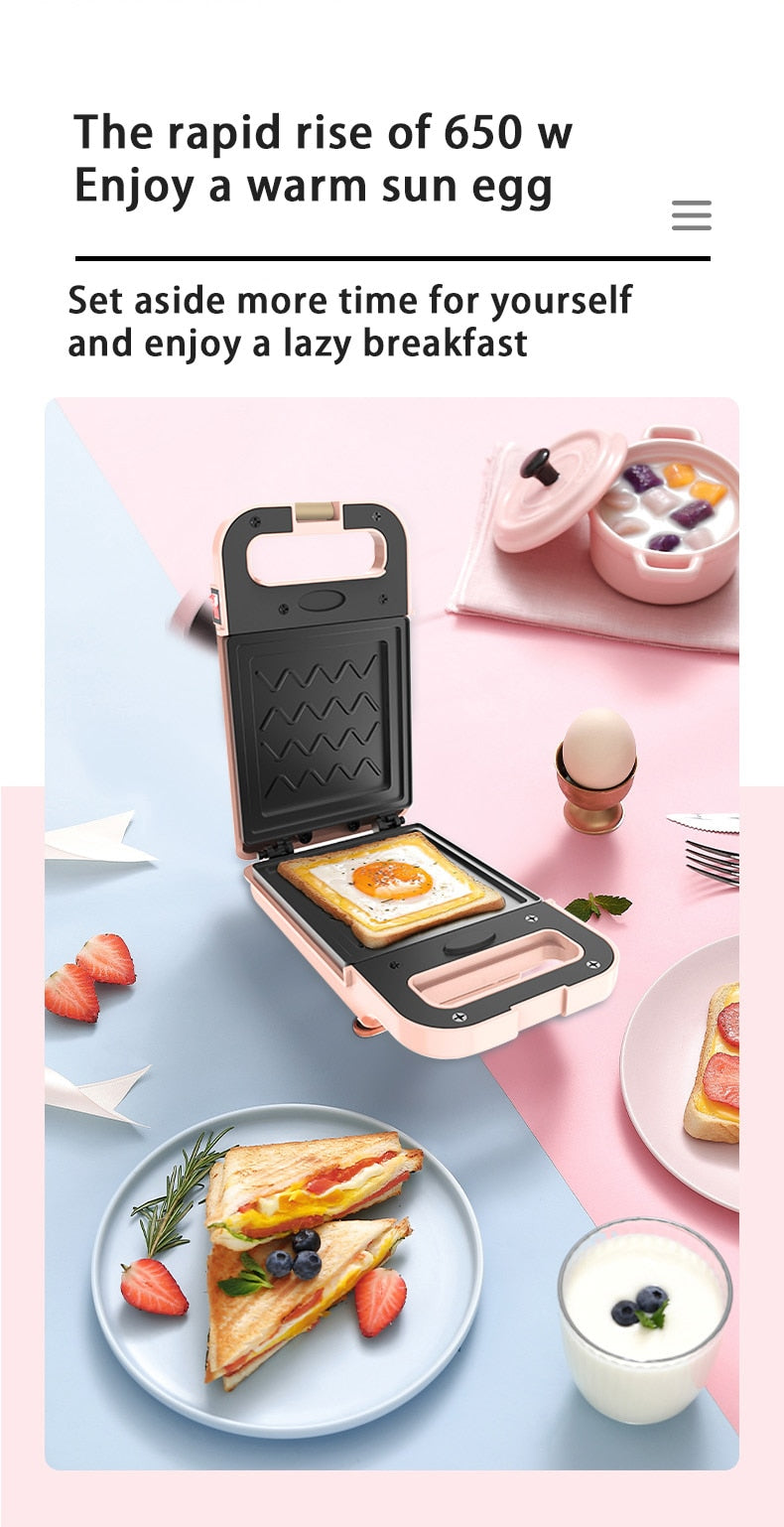 Electric Sandwich Toaster Waffle Maker - Image 3