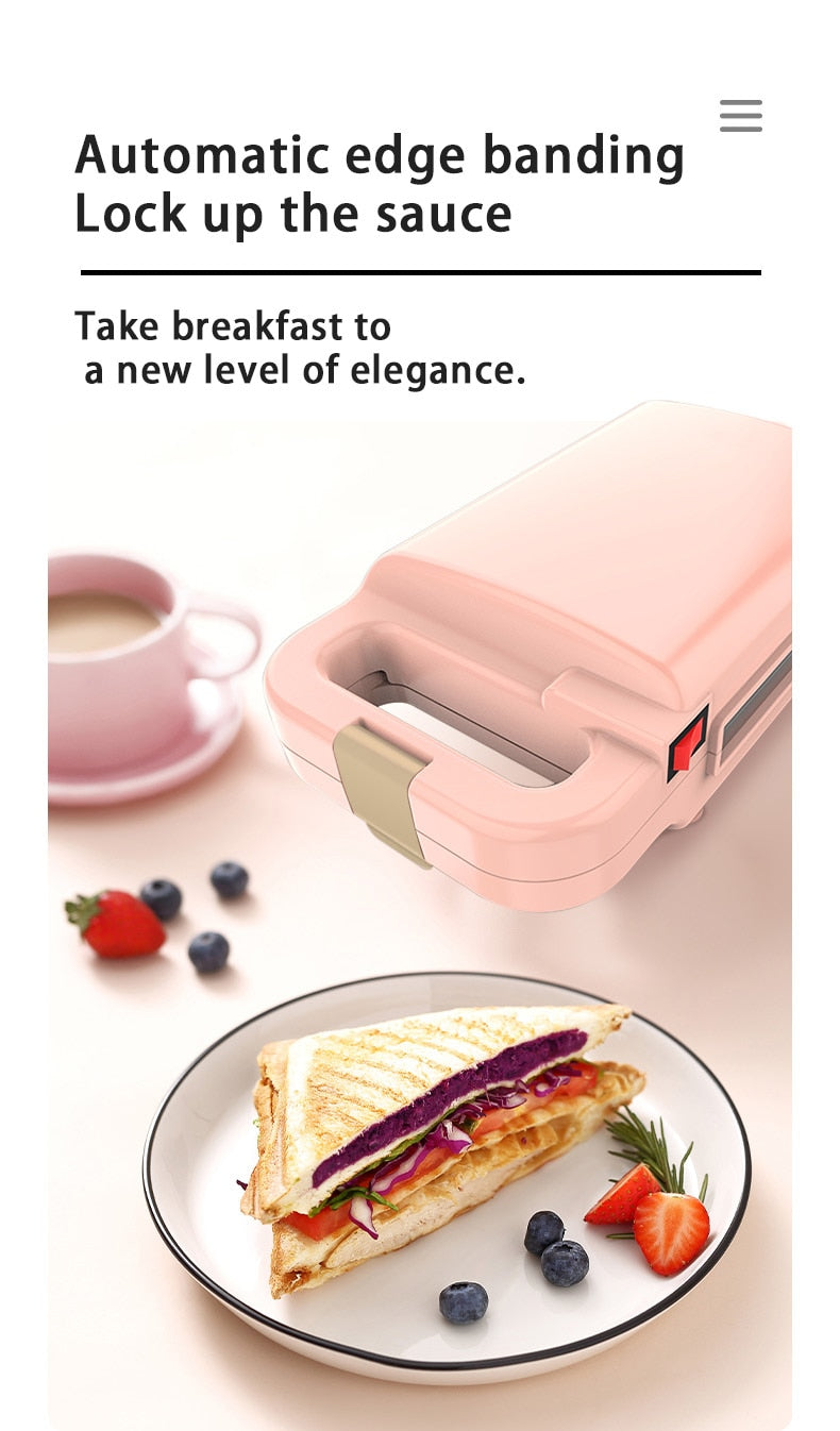 Electric Sandwich Toaster Waffle Maker - Image 2