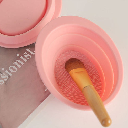 Foldable Makeup Brush Cleaning Bowl - Image 0
