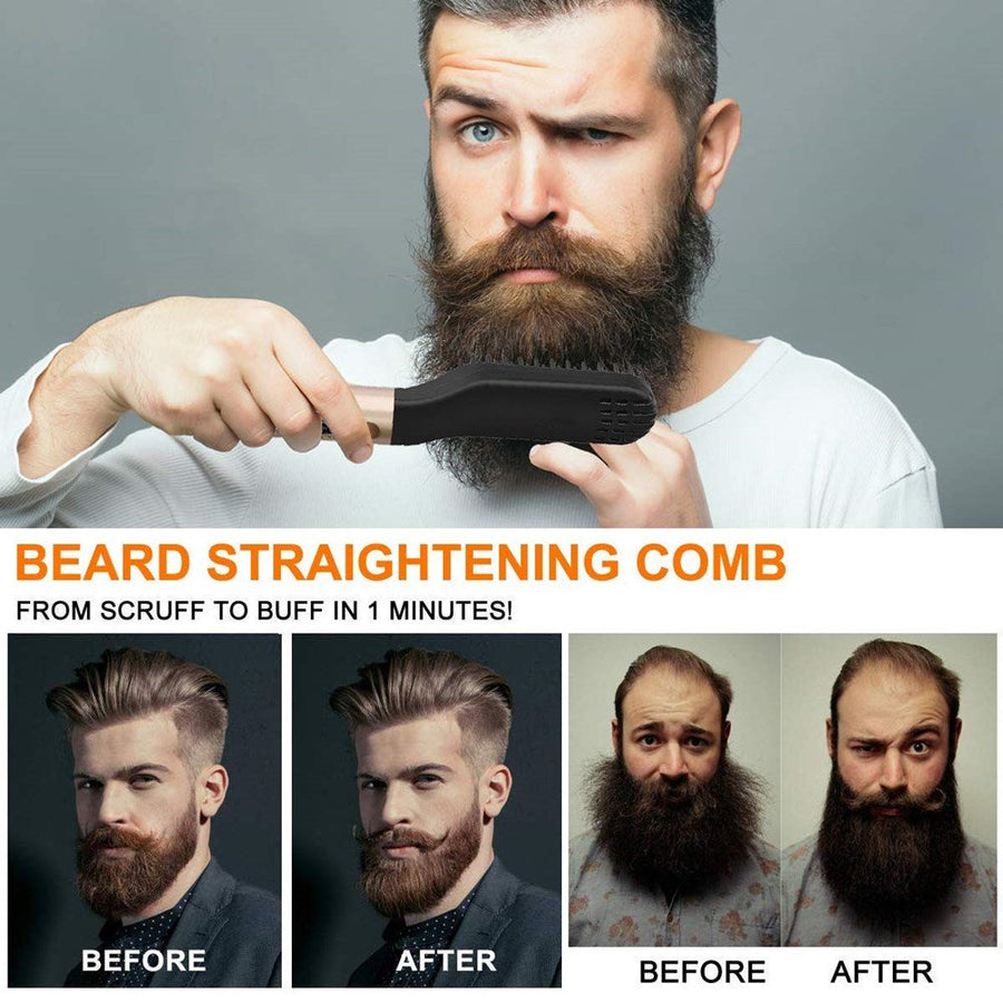 Multifunctional Electric Beard Straightener Brush - Image 1
