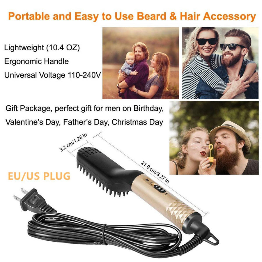 Multifunctional Electric Beard Straightener Brush - Image 4
