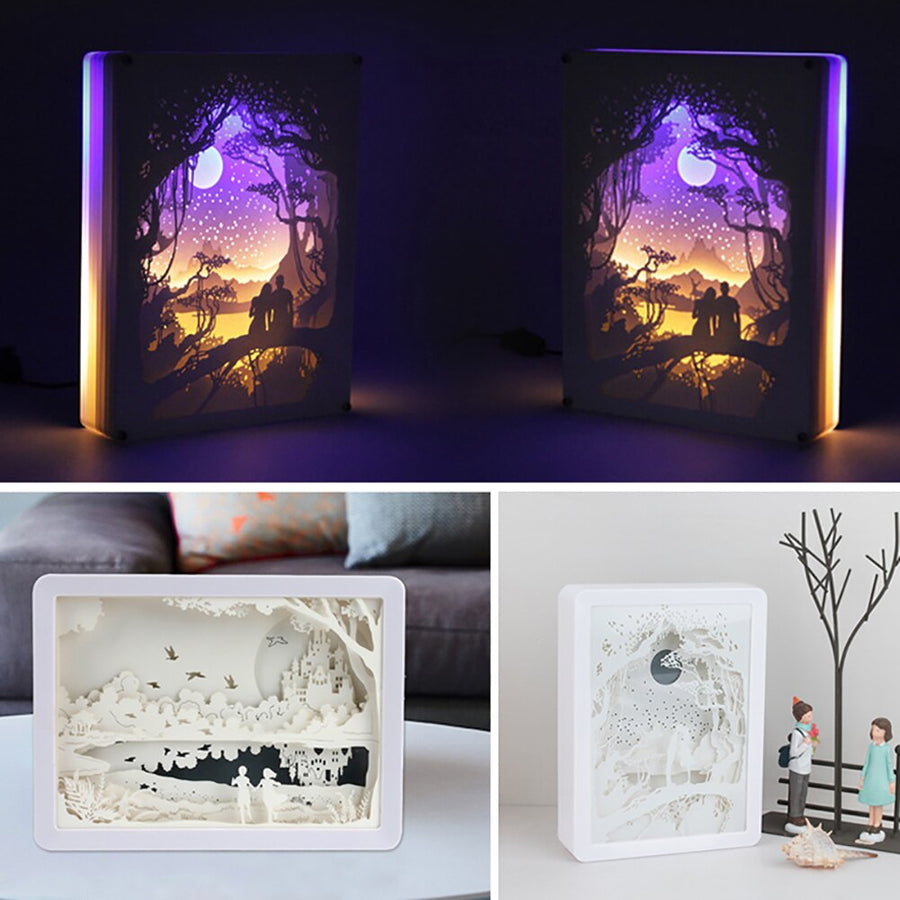 Creative 3D Paper Box LED Night Lamp - Image 3