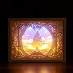 Creative 3D Paper Box LED Night Lamp