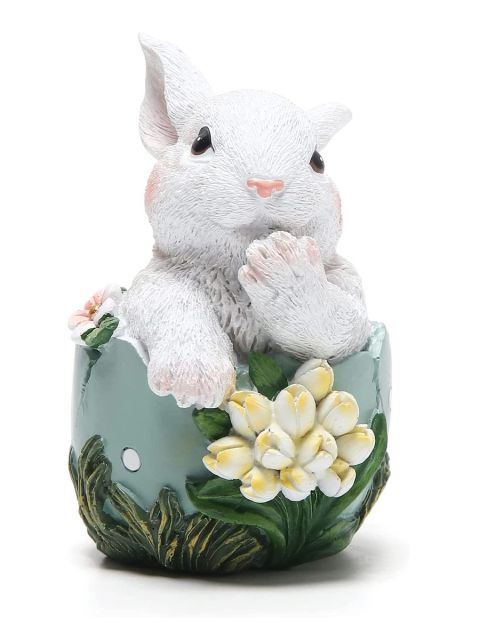 Resin Easter Bunny Eggs Decor - Image 4