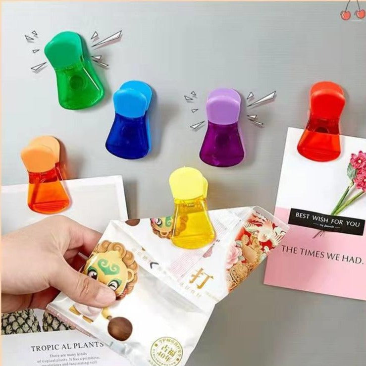 Fridge Magnetic Food Sealing Note Clips - Image 0
