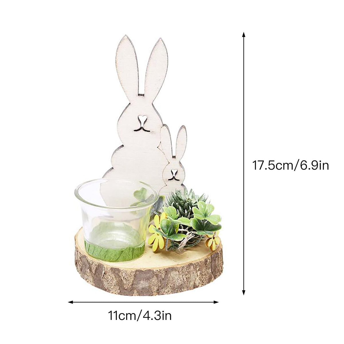 Easter Bunny Nordic Candle Holder Rabbit