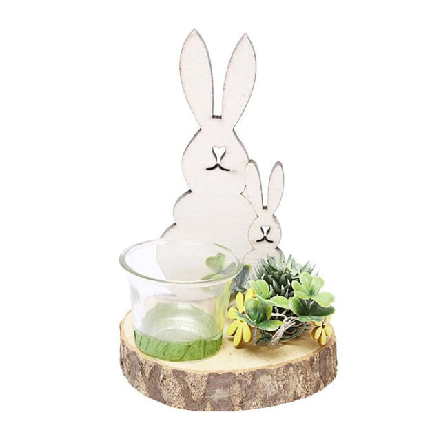 Easter Bunny Nordic Candle Holder Rabbit - Image 2