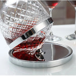 Elegant Crystal Spinning Glass Wine Decanter