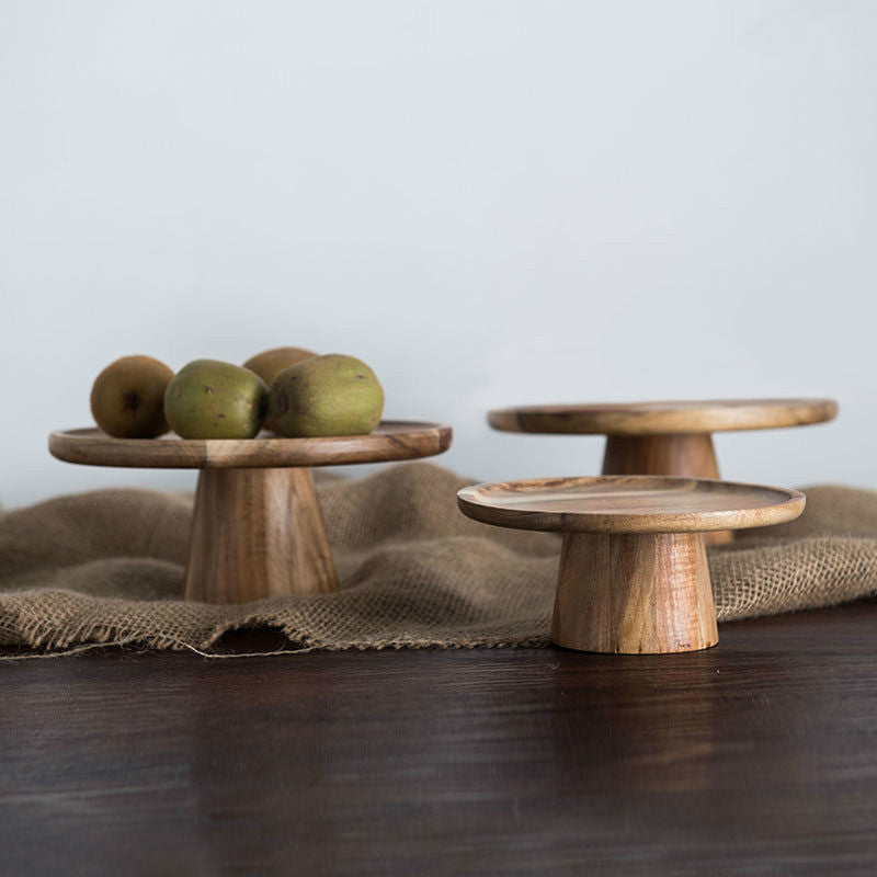 Japanese Style Wooden Snack Plate - Image 3