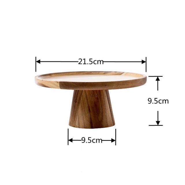 Japanese Style Wooden Snack Plate - Image 5