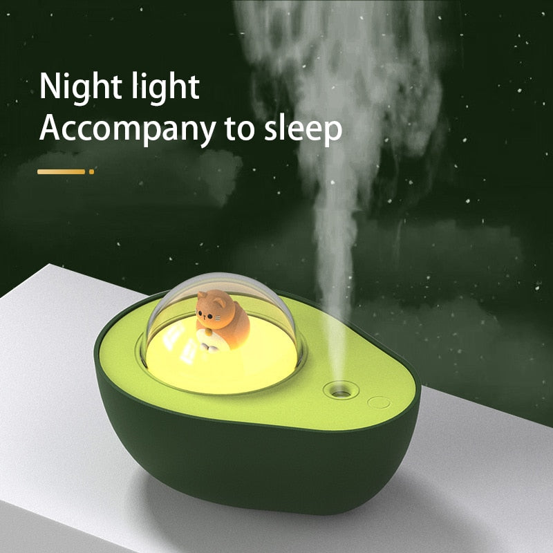 Cute Avocado Humidifier Night Lamp