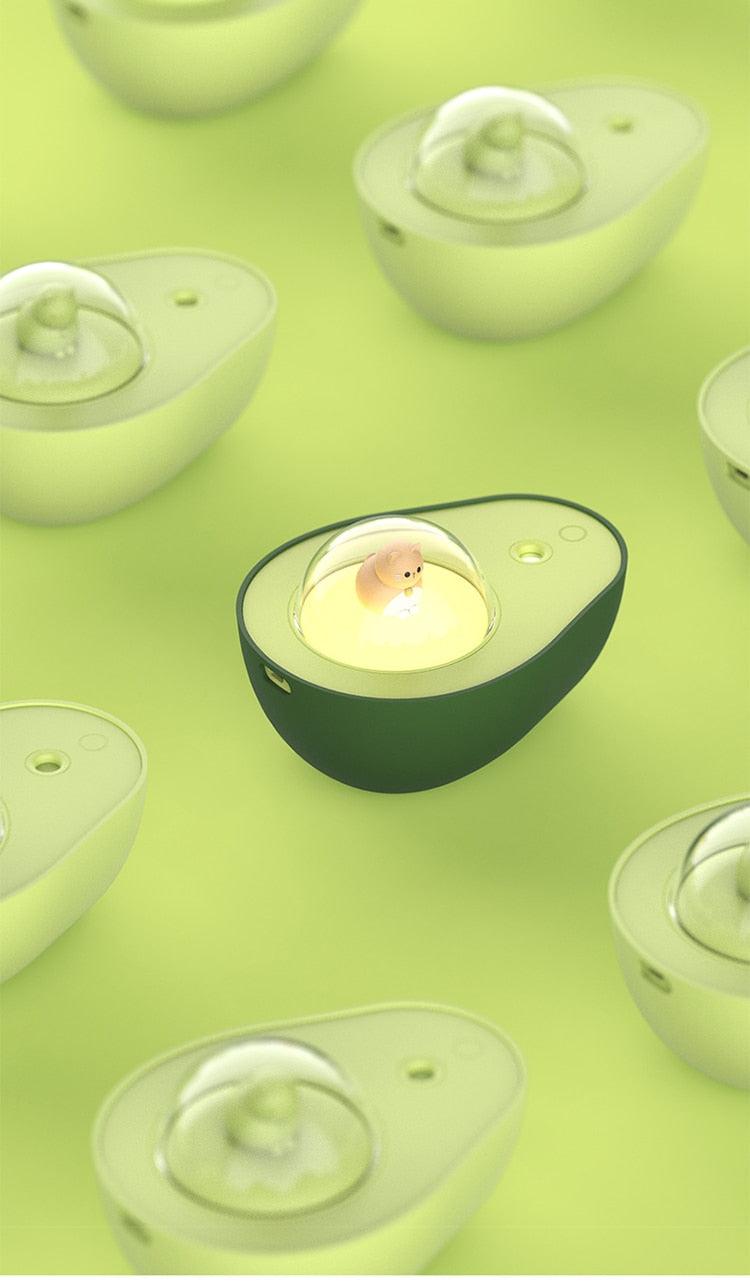 Cute Avocado Humidifier Night Lamp