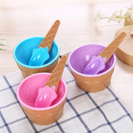 Candy Melting Ice Cream Bowl Set