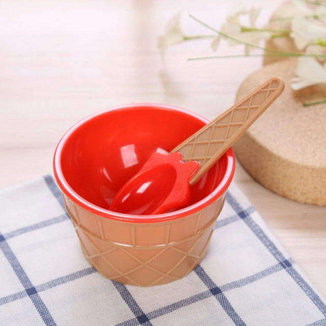 Candy Melting Ice Cream Bowl Set