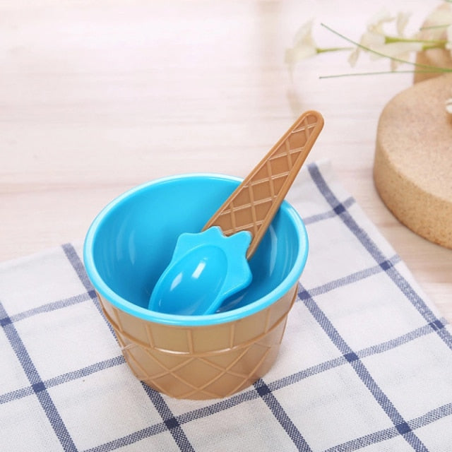 Candy Melting Ice Cream Bowl Set