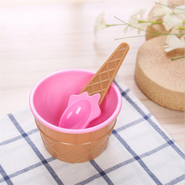 Candy Melting Ice Cream Bowl Set