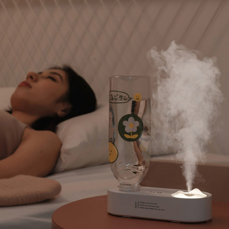 Elegant Water Bottle Humidifier Night Lamp - Image 0